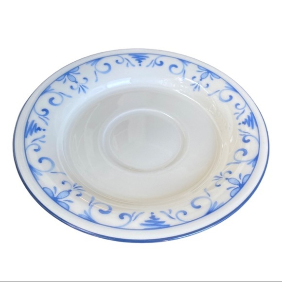 4 Lenox Country Blue ChinaStone Saucer Plate 5”